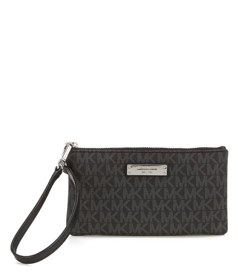 michael kors jet set item leather wristlet|Michael Kors wristlet.